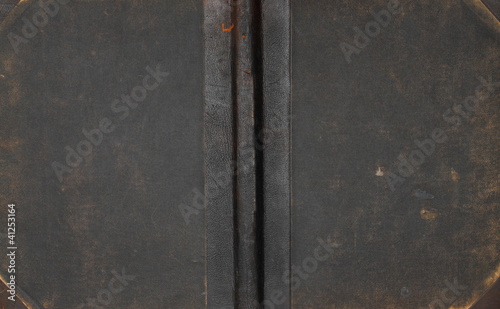 Antique leather book cover.