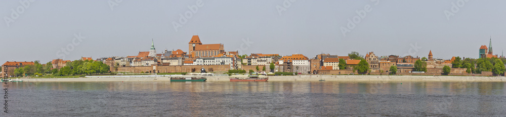 Toruń, Vistula, city panorama
