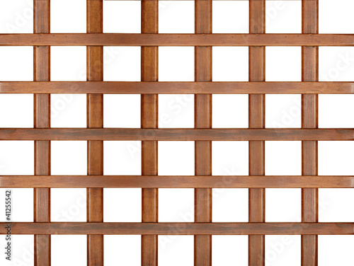 wooden lattice isolated