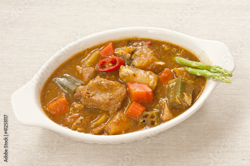 Thai delicious pork curry