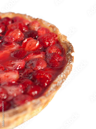 Pie with red berries