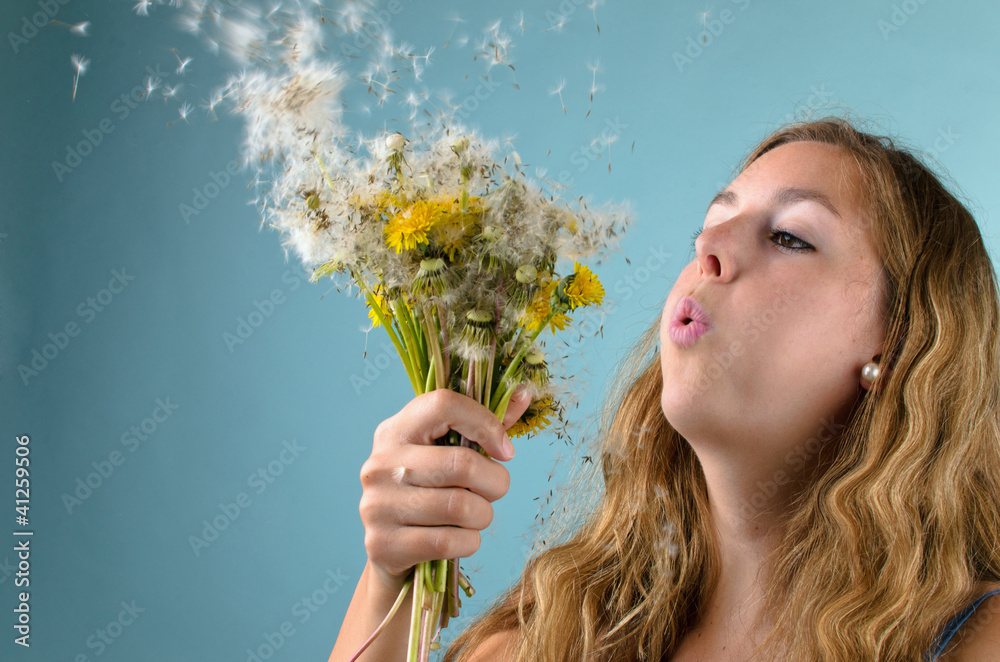 Hope: young woman with a lot of wishes Hope: young woman with a lot of wishes