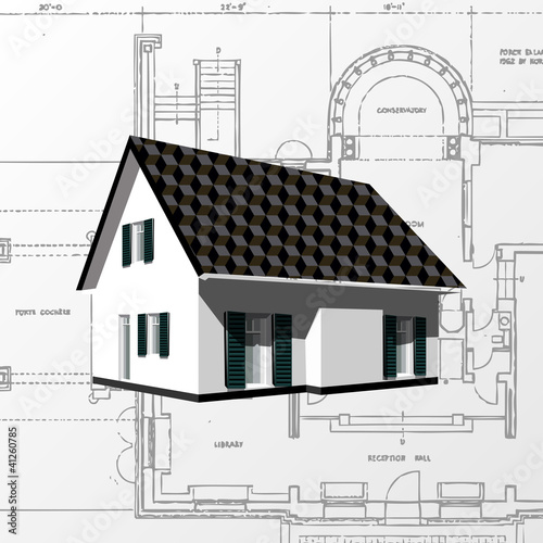 Architectural background (vector).