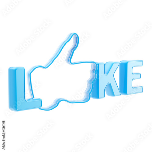 Like symbol with thumbs up ...