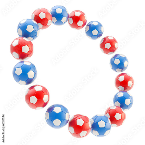 Football circle frame backg...