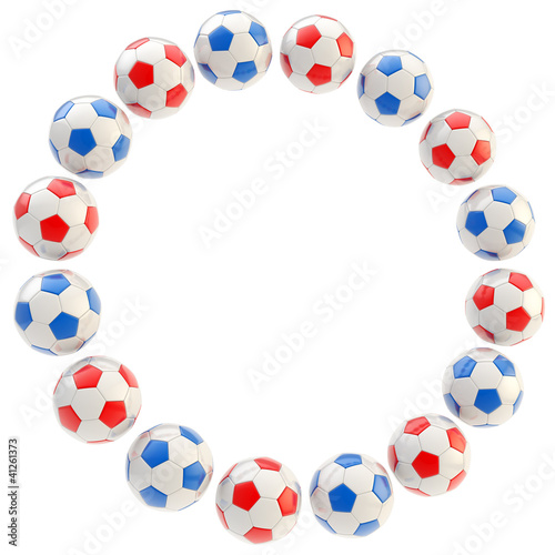 Football circle frame backg...