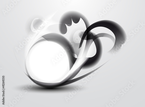 abstract background - black smoke pattern frame