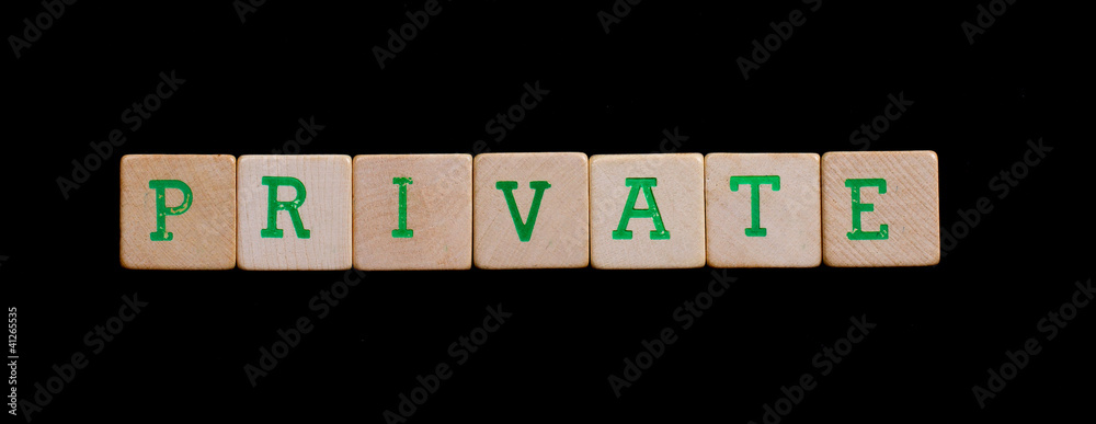 Letters on old wooden blocks (private) Letters on old wooden blocks (private)