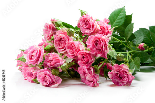 Bouquet from gentle pink color of roses