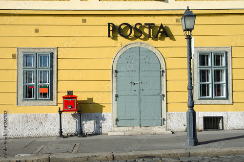 Post Office In Castle District Of Budapest