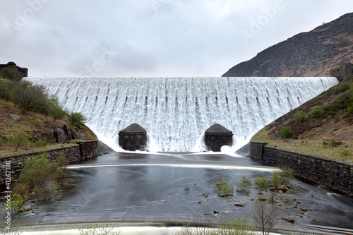 Caban Coch Dam Wide Angle photo