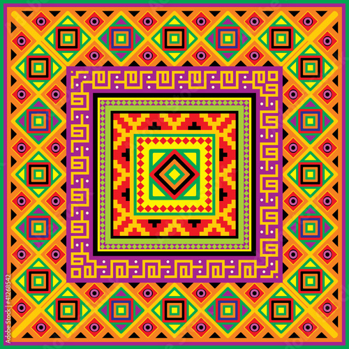 mexican square background