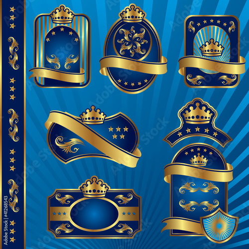 blue royal labeles blanck