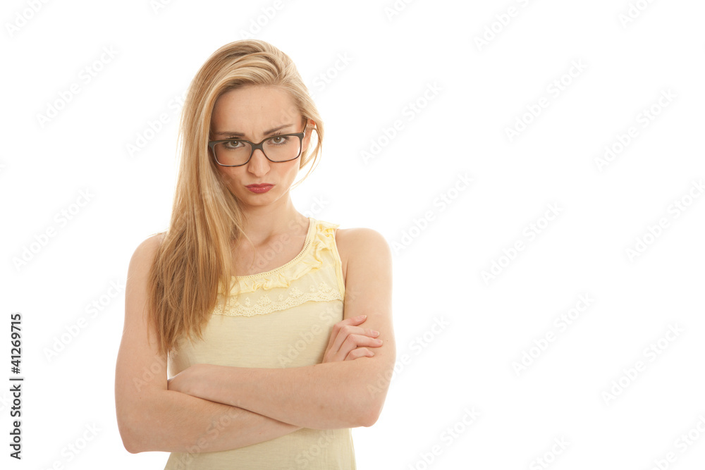 young beautiful blonde woman emotion isolated young beautiful blonde woman emotion isolated