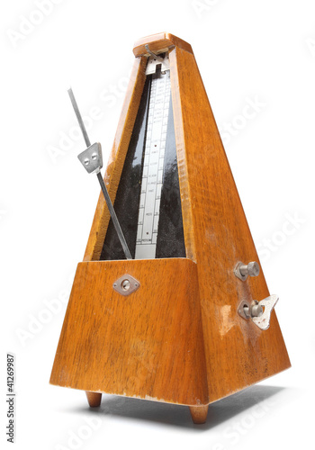 Vintage metronome music timer.