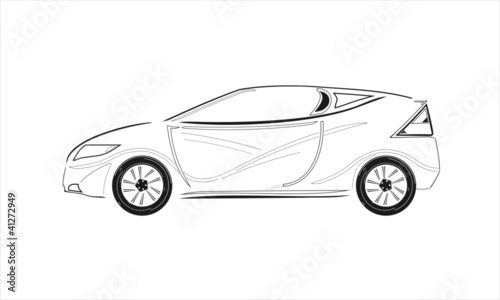 Japan sportcar vector