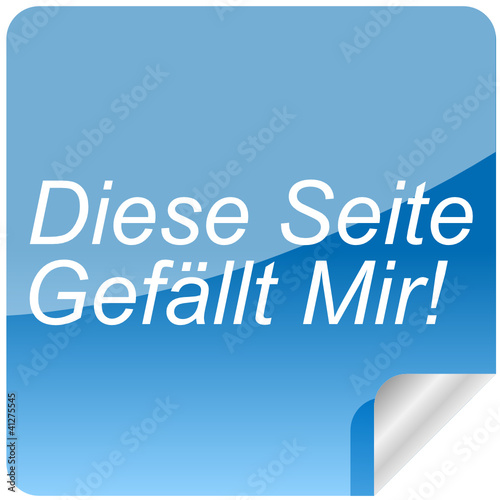 Sticker- Diese Seite Gefällt Mir!