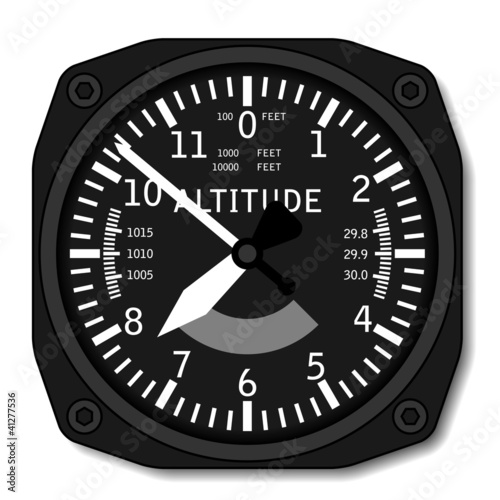 vector aviation airplane altimeter