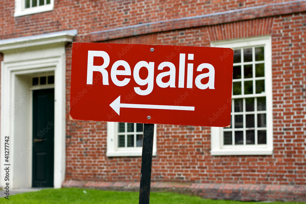 Obraz premium Regalia Sign at Harvard University Graduation