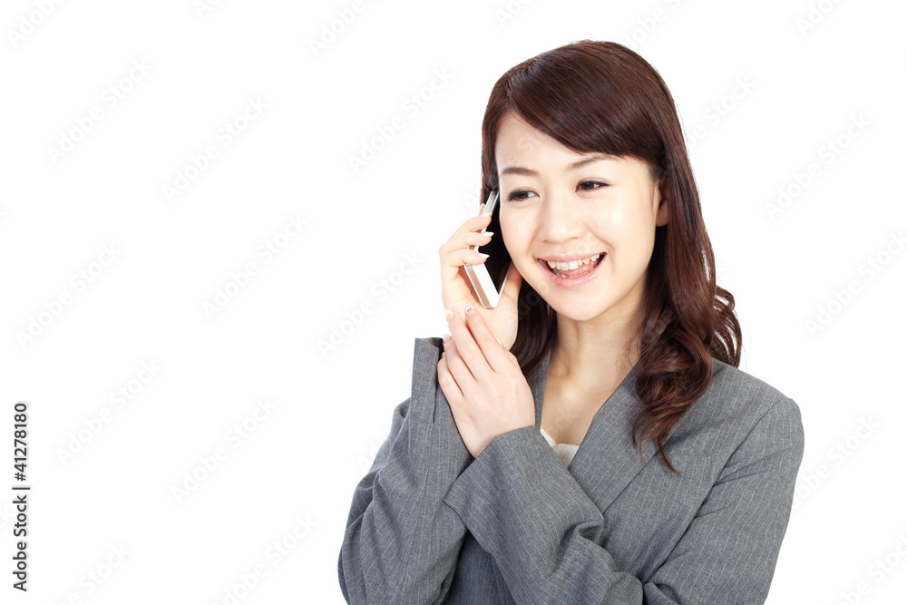 Beautiful business woman using a mobile phone. Portrait of asian Beautiful business woman using a mobile phone. Portrait of asian
