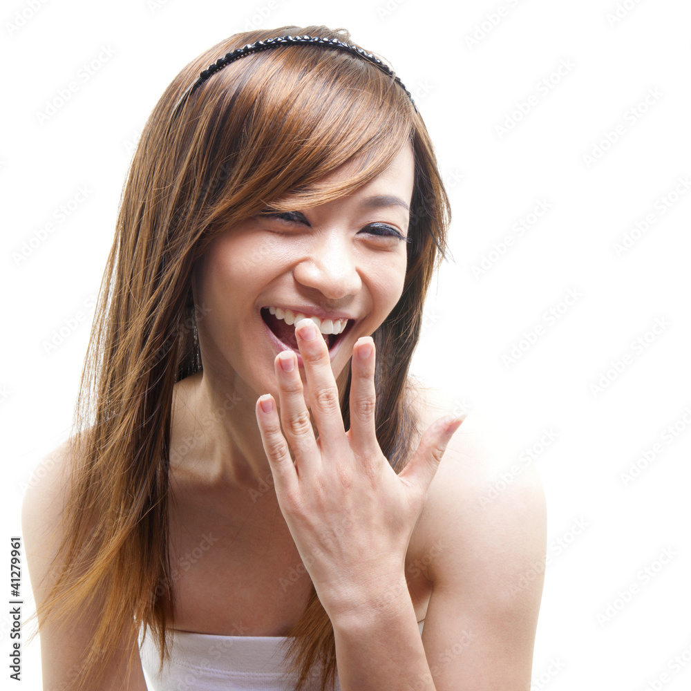 Fototapeta premium Shocked woman