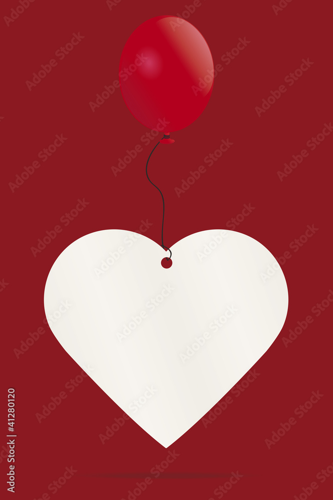 Balloon heart message