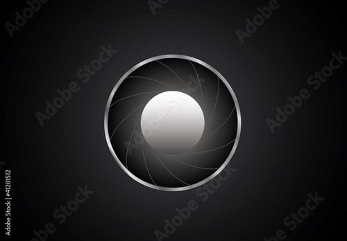 black background with diaphragm