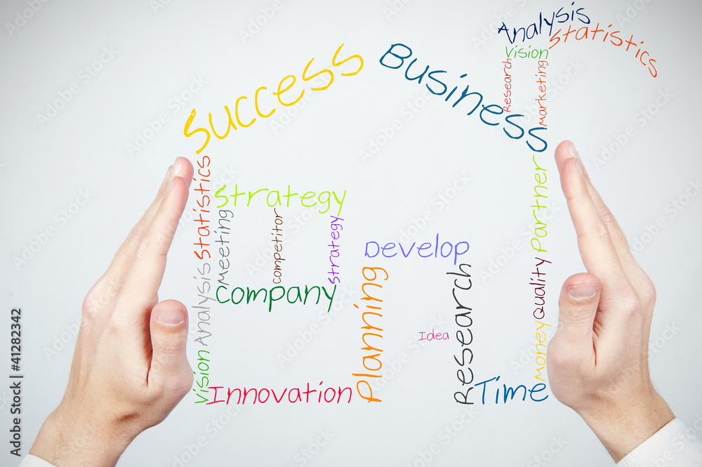 Fototapeta premium Building a new business