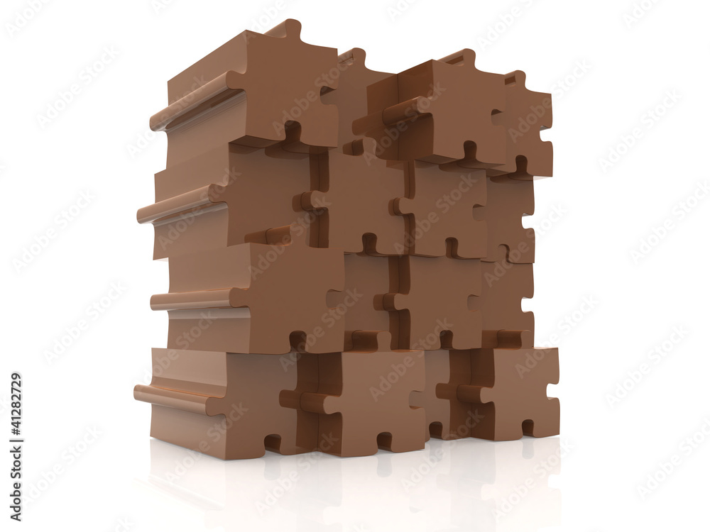 Conceptual puzzle wall