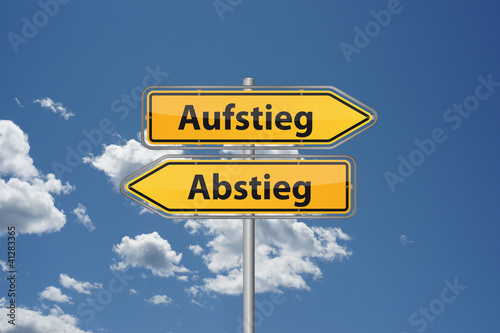 Aufstieg oder Abstieg
