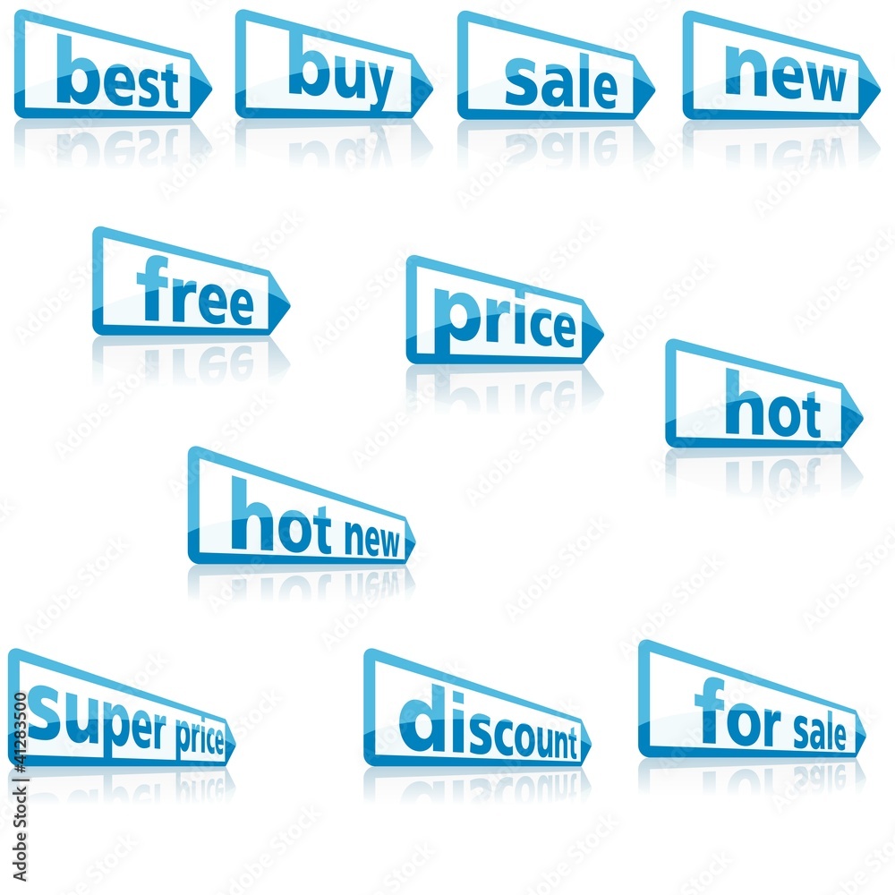 Business Labels - Set of Illustrations Business Labels - Set of Illustrations