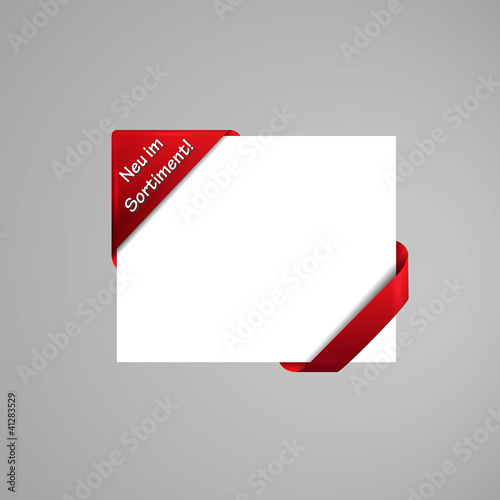 neu im sortiment vektor homepage banner