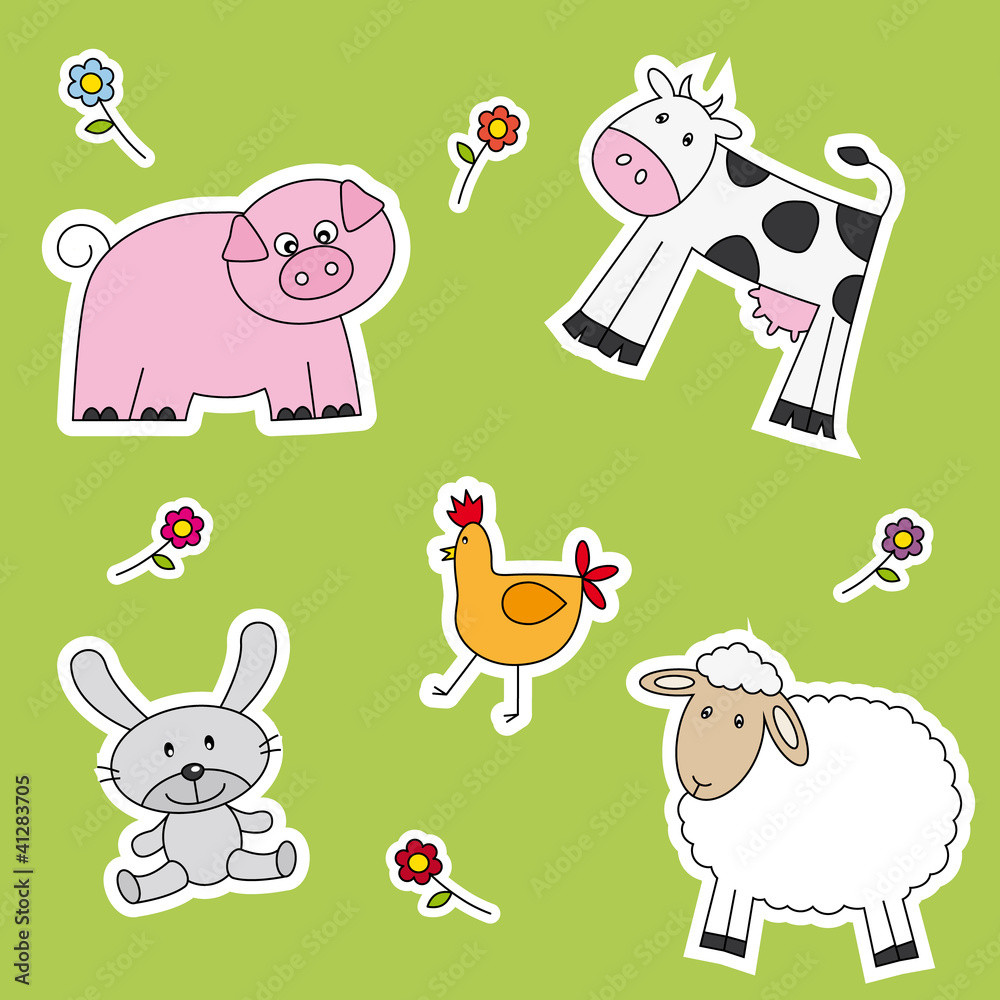 Obraz premium Animales de granja