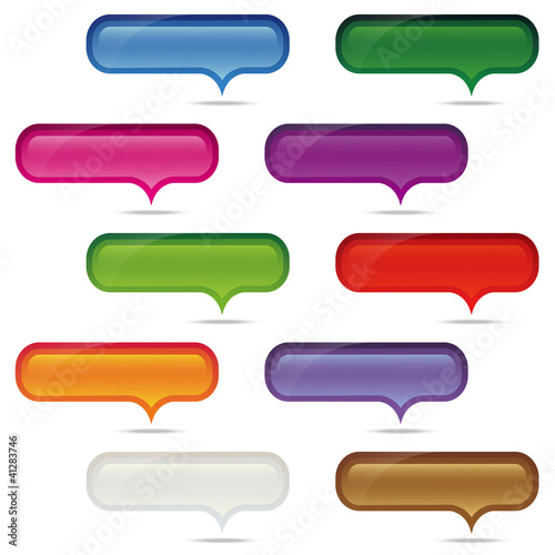 dialog bubbles set