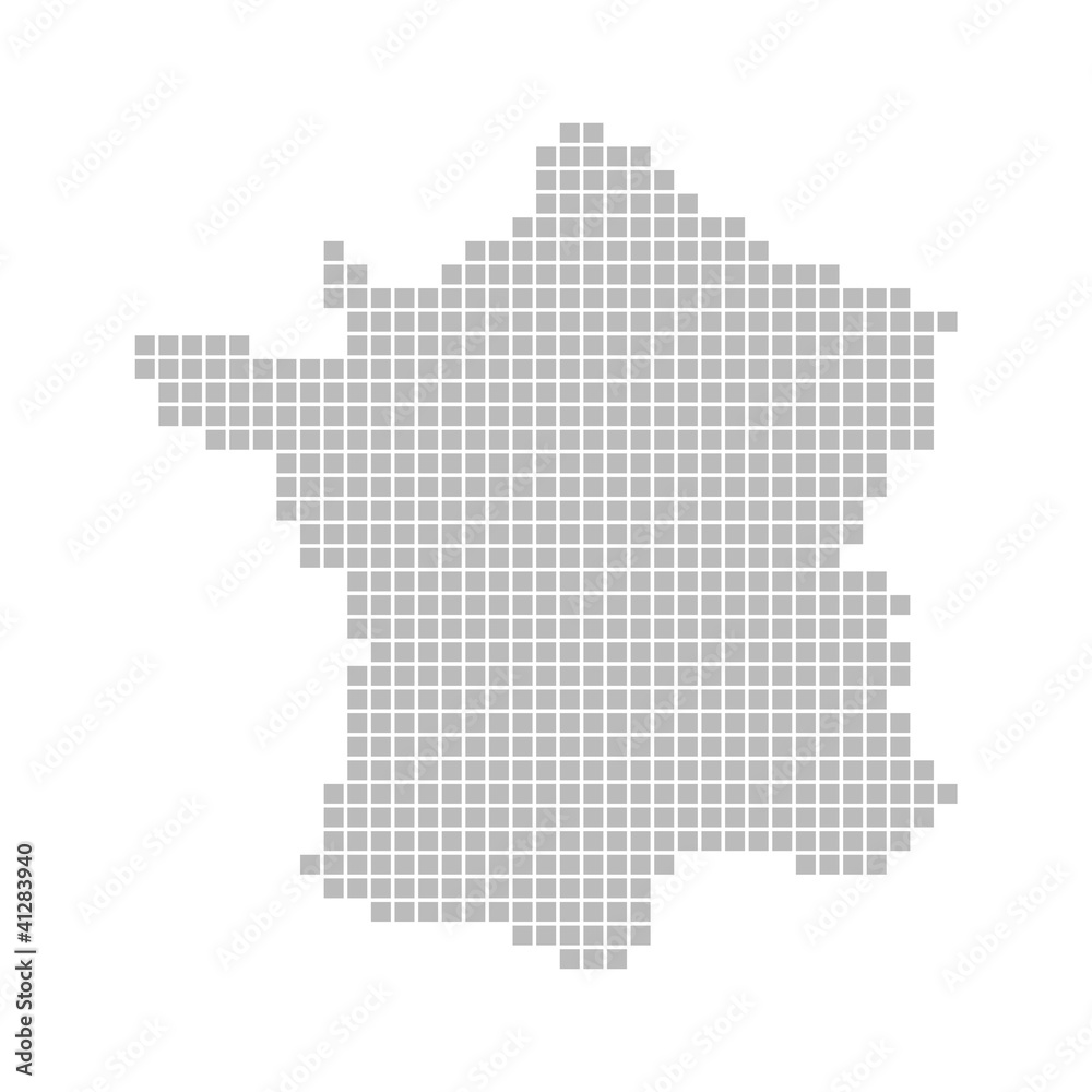 Pixelkarte - Frankreich