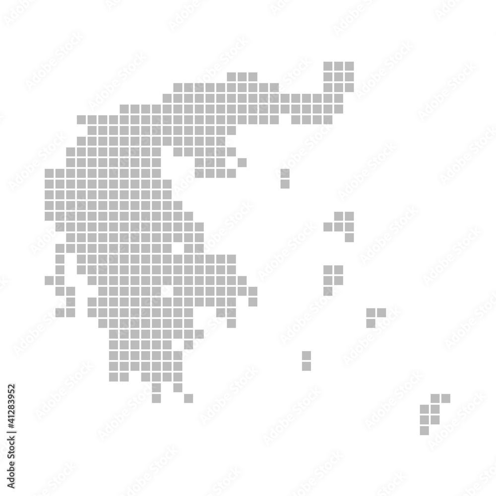 Pixelkarte - Griechenland