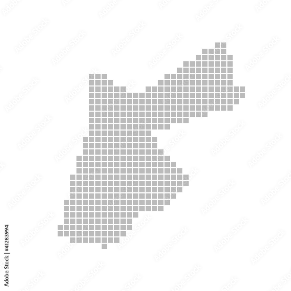 Pixelkarte - Jordanien