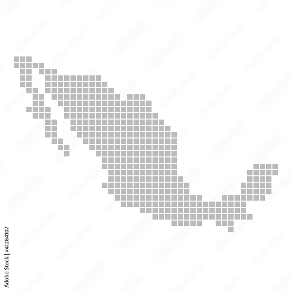 Pixelkarte - Mexiko