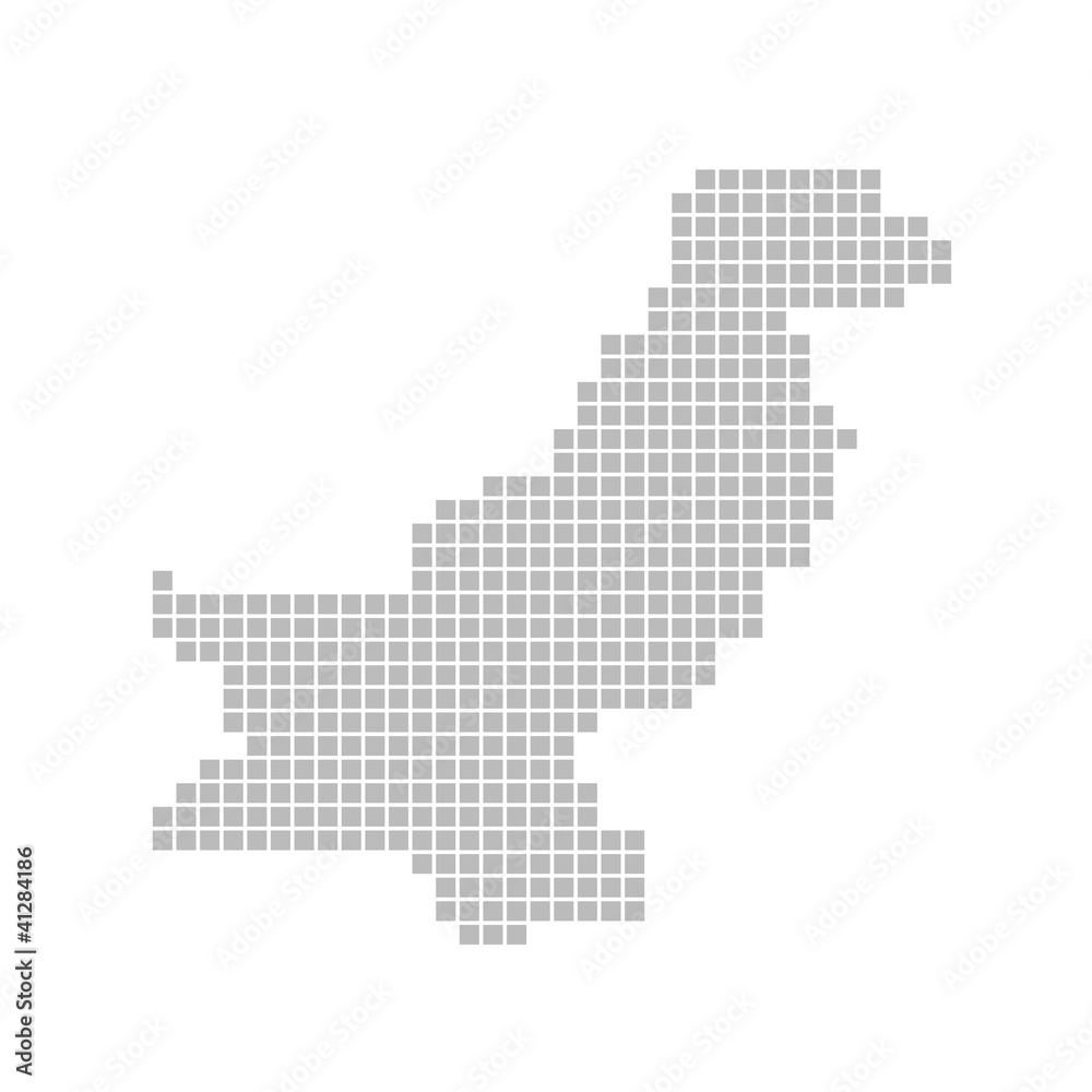 Pixelkarte - Pakistan