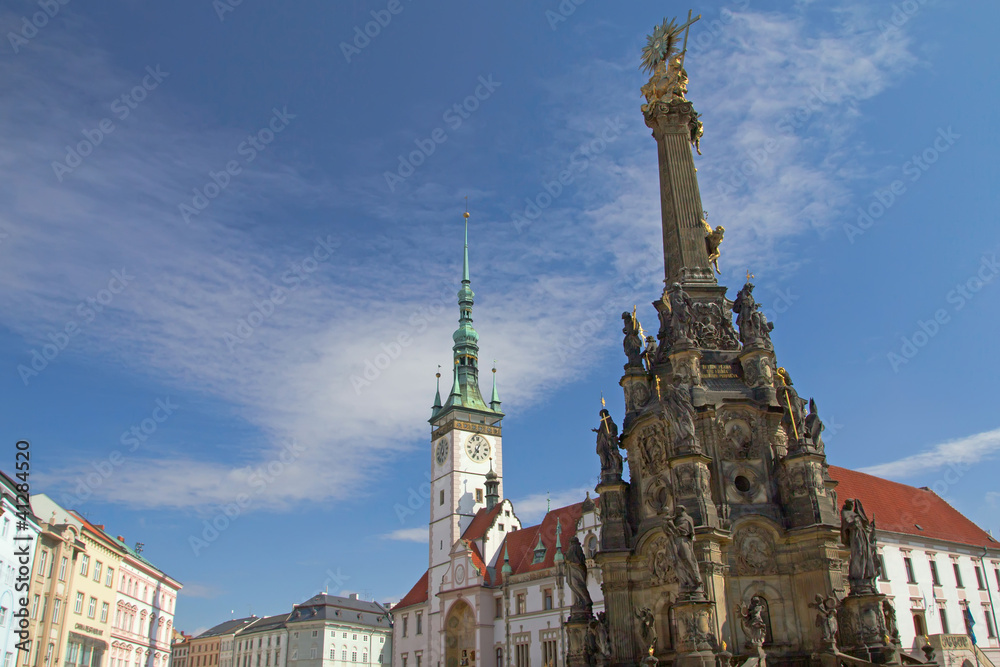 The historical square of Olomouc (Czech Republic)