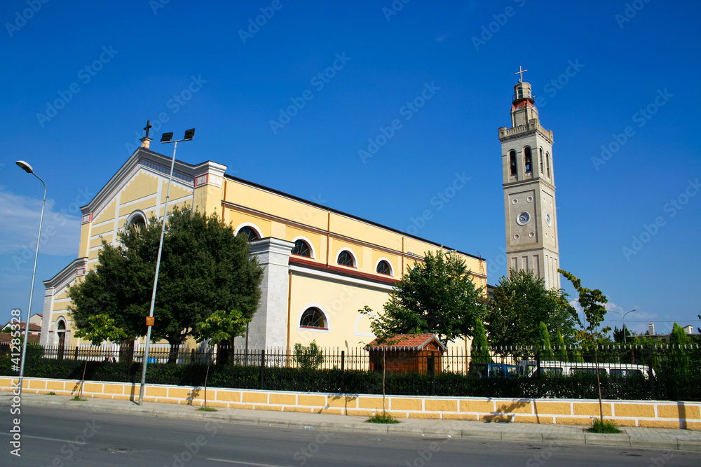 Catholic church in the center of Shkodra, Albania
