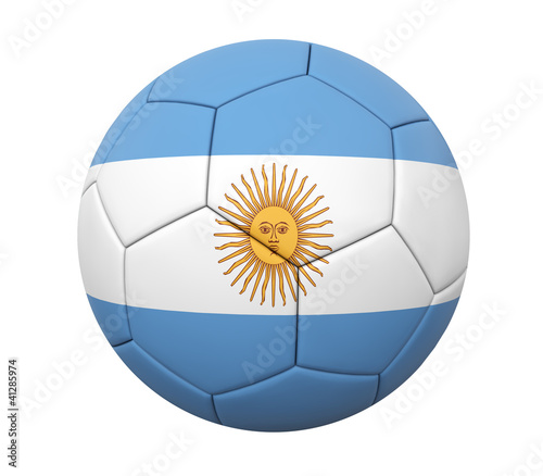 3D soccer ball Argentina