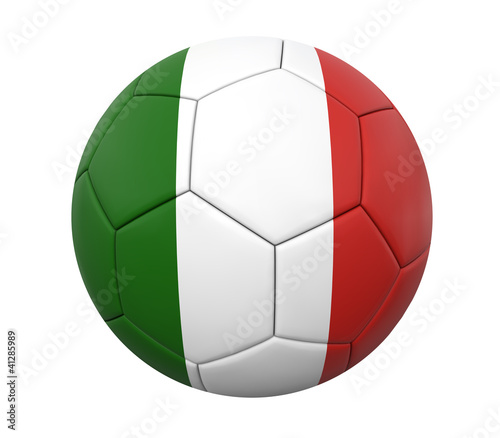3D soccer ball italy