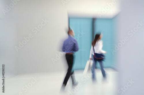 people walking indoor