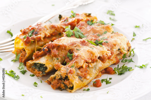 cannelloni mit Spinat
