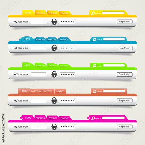 Elements of web design.