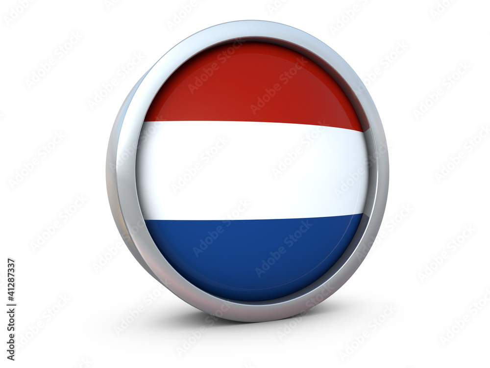 Netherland flag icon 3d render Netherland flag icon 3d render