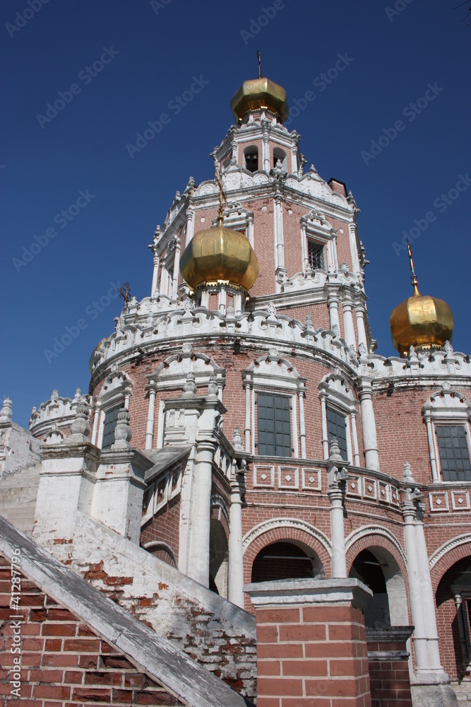 Russia, Moscow. Church Holy Virgin Protection at Fili.