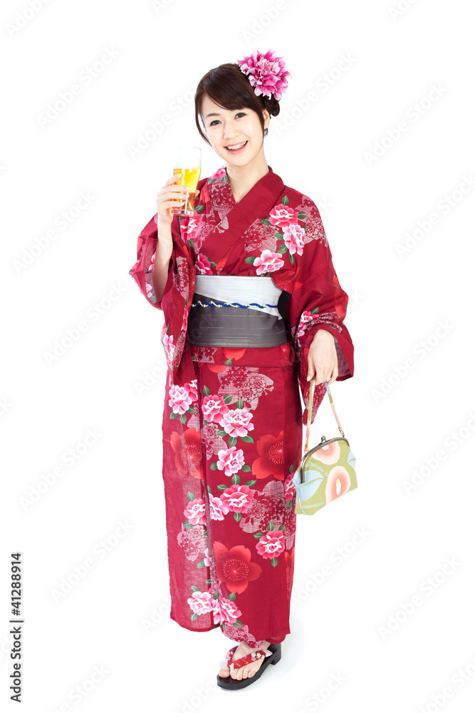 Beautiful kimono woman. Portrait of asian woman. Beautiful kimono woman. Portrait of asian woman.