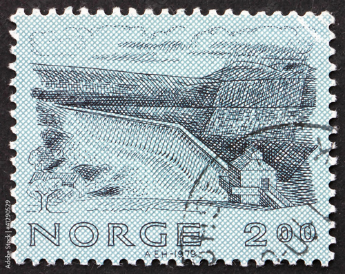 Postage stamp Norway 1979 Kylling Bridge, Verma photo